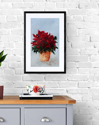 Poinsettia Pot | Art Print